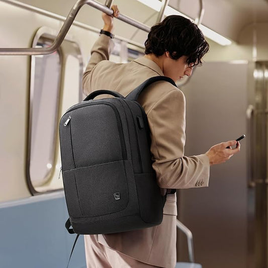 OIWAS Laptop Backpack 17 Inch For Men Business Backpack - Women Travel Daypack - Lightweight Large Backpack (Black)