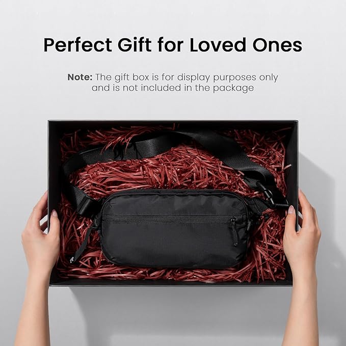 tomtoc 3.5L Sling Bag with RFID Blocking, Crossbody Bag Chest Shoulder Pack for Men and Women, Water-resistant Lightweight Casual Waist Fanny Pack for Travel/Daily Use