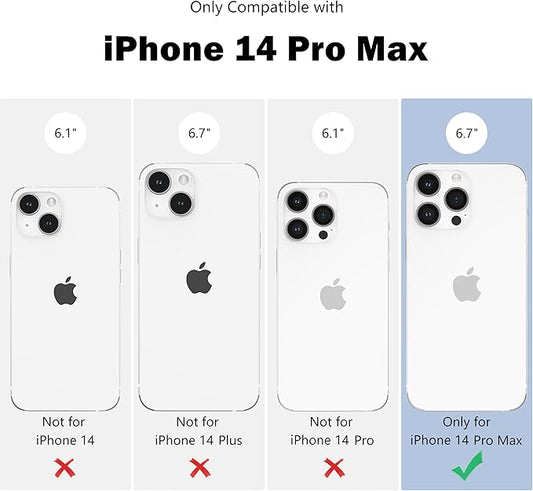 ZTOFERA for iPhone 14 Pro Max Magnetic Case Compatible with Magsafe,Aesthetic Floral Pattern Design Cute for Girl Women,Anti-Drop Protective Hard Phone Cover for iPhone 14 Pro Max-Green Leaf