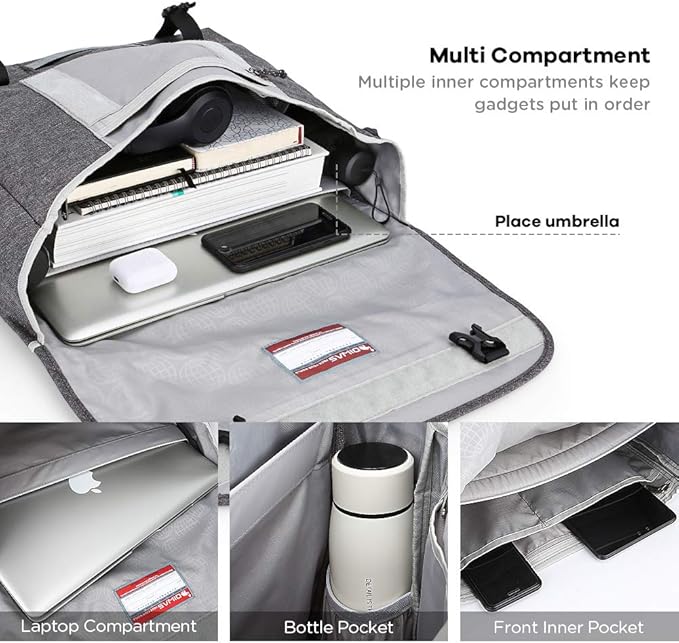 OIWAS Messenger Bag for Men, 15.6 Inch Laptop Crossbody Bags Women Casual Satchel Shoulder Bag College Travel Office Briefcase