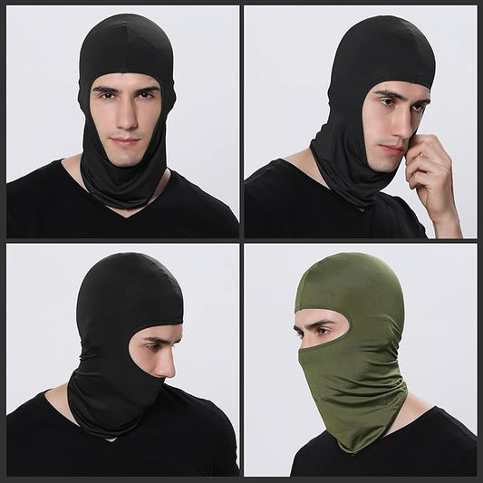 Pukavt 3 Pack Balaclava Face Mask, Ski Mask for Men Women, UV Protection Windproof Scarf for Motorcycle Snowboard Cycling