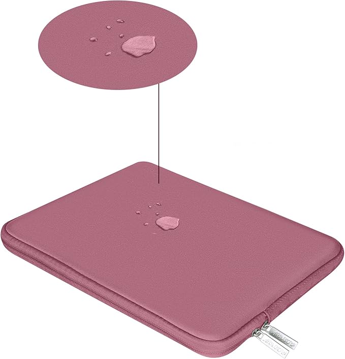 MOSISO Laptop Case 15 inch, 15 inch Laptop Sleeve Bag Compatible with MacBook Air 15 M4 A3241 M3 A3114 M2 A2941 2025 2024 2023, Dell XPS 15, Neoprene Computer Sleeve Bag with Small Case, Dusty Rose