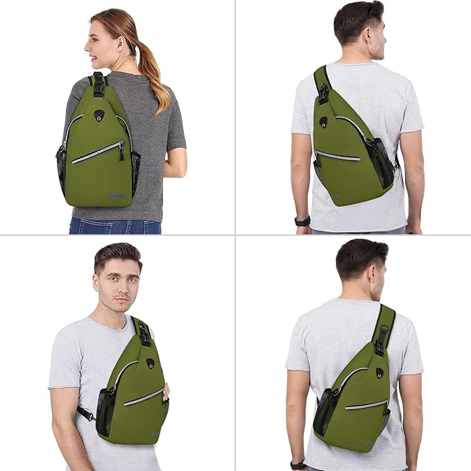 MOSISO Sling Backpack, Multipurpose Crossbody Shoulder Bag Travel Hiking Daypack