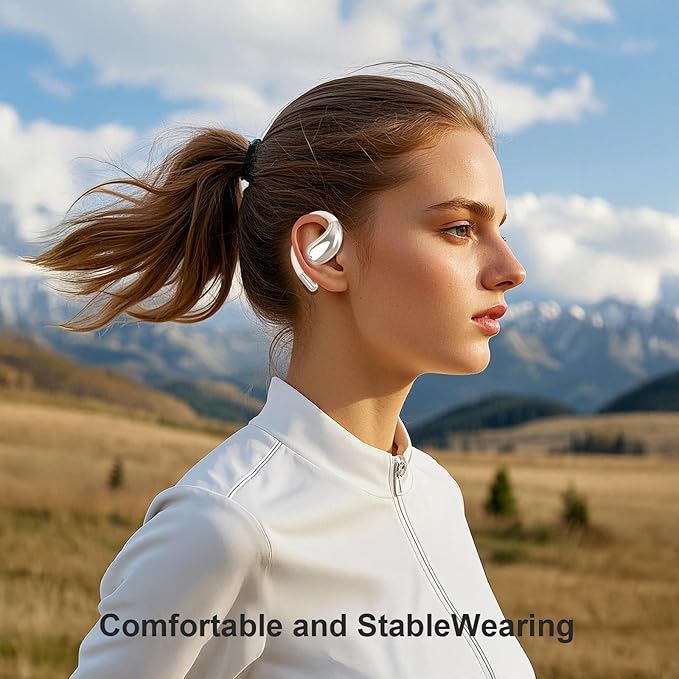 AI Translation Earbuds Real Time, 164 Language Translator Earbuds OWS 3-in-1 Translation Headphones, Translation Device for Travel Business Learning Compatible with iOS and Android,Khaki