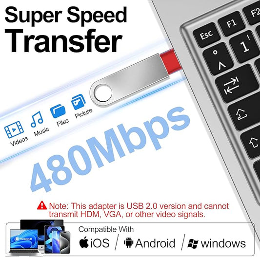 𝟒𝐏𝐚𝐜𝐤 𝐔𝐩𝐠𝐫𝐚𝐝𝐞𝐝 USB to USB C Adapter,Type-C Female to A Male Car Charger OTG Converter for Apple Watch Ultra 8 9 10,iPhone 16 15 14 13 Pro Max,Samsung S24,Nintendo Switch,AirPods,iPad,Car