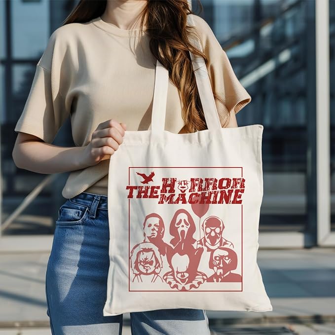 Canvas Tote Bag Aesthetic for Women,Reusable Canvas Cute Shoulder Bag for Grocery, Shopping, Beach & Daily Use