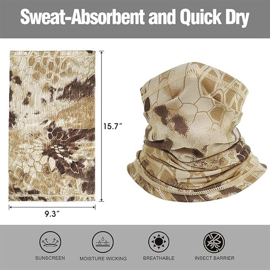 Neck Gaiters for Men Women Cooling Face Cover Sun Protection Face Mask Summer Bandana Balaclava