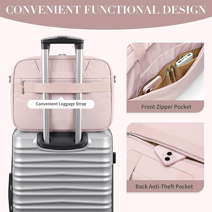 Laptop Tote Bag for Women Casual Tote Bag for Business Teacher Carry On Crossbody Bag