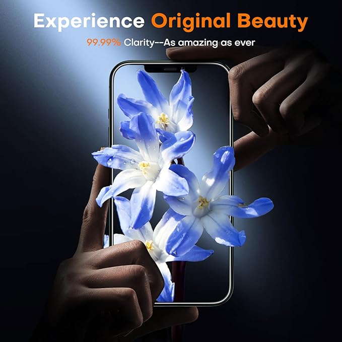 TOCOL for iPhone 11 Pro Max Screen Protector 9H Hardness Military Grade Shatterproof HD Tempered Glass Full Coverage Easy Installation Case Friendly 2 Pack