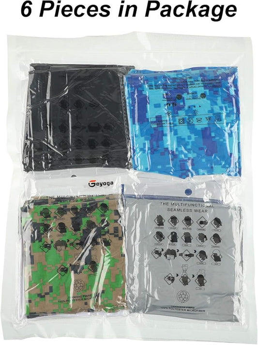 Geyoga Winter Face Mask for Men UV Protection Mask Sunscreen Breathable Windproof Neck Gaiters Scarf Fishing Cycling Running