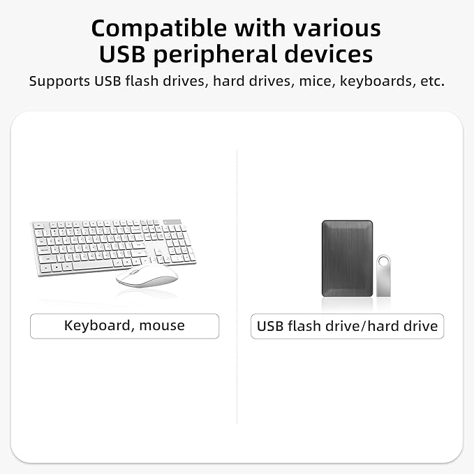 SATA to USB Adapter, Lightning/USB C/USB 3.1 to SATA III Hard Drive Adapter 3-in-1 USB OTG Adapter with USB 3.1 Port and Typr-C Port Compatible with SSD/HDD Data Transfer (Hard Drive 3-in-1 USB Hub)