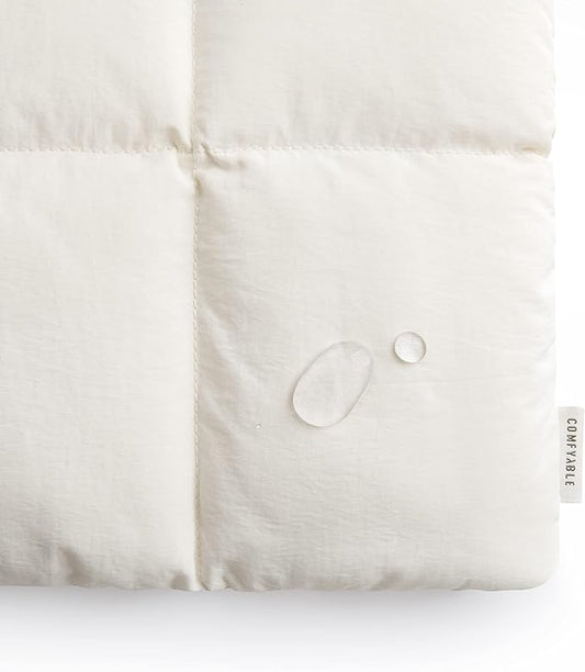 Comfyable Puffy Laptop Sleeve 15 Inch 16 Inch, Quilted Puffer Laptop Carrying Case, Pillow Pouch Compatible for MacBook Air 15 in M4 2025 & MacBook Pro 16 in M4 2024, Rice