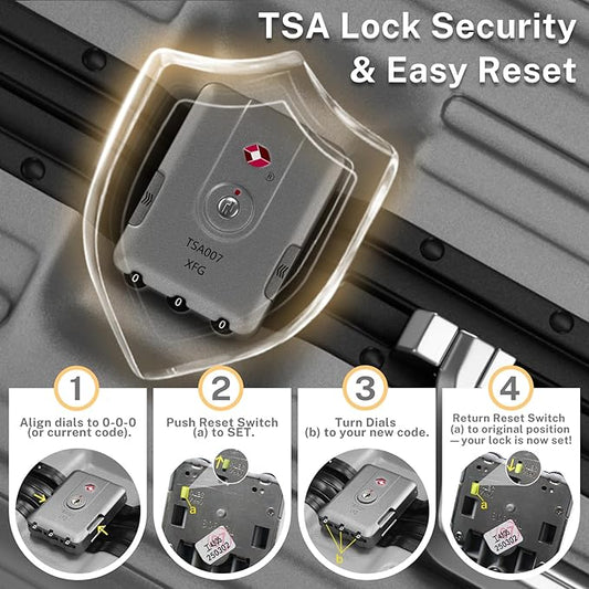 Krute Luggage 24 Inch Aluminum Frame Zipperless Suitcase with Spinner Wheels Checked Luggage PC+ABS Lightweight Hardshell