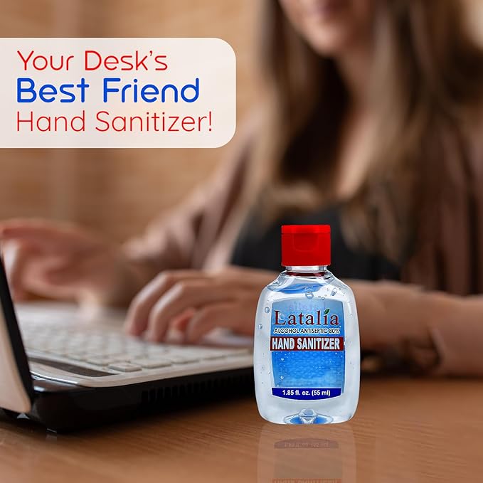 Mini Hand Sanitizer | Pack of 144 Unscented Hand Sanitizer Travel Size with 80% Alcohol, Pocket-Friendly, Quick-Dry, Moisturizing & Everyday Clean Hands (55ml & 1.85 fl. oz)