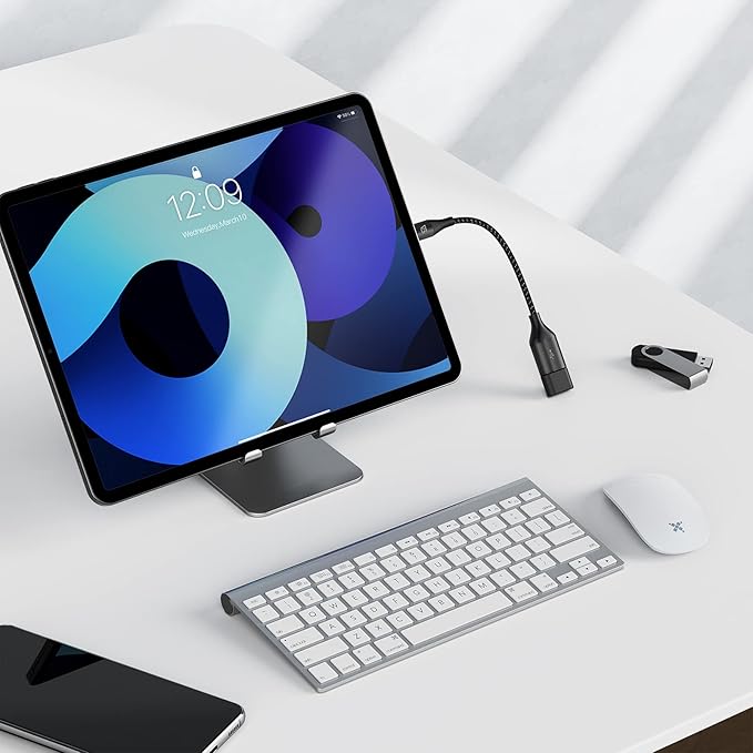 USB C to USB Adapter 3.1, OTG Adapter, 10Gbps USB Type C to USB Adapter, USB-C to USB-A Female OTG Cables Compatible for New MacBook Pro, iPad Air 2020, Galaxy S20/S10/S9/S8 and More