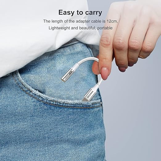 MOSWAG USB Type C to 3.5mm Headphone Jack Adapter, Audio Adapter USB C to Aux Dongle Cable Cord for Samsung Galaxy S23 S22 S21 S20 Ultra S20+ Note 20 10 S10 S9 Plus,Pixel 7 6 5 4 and More