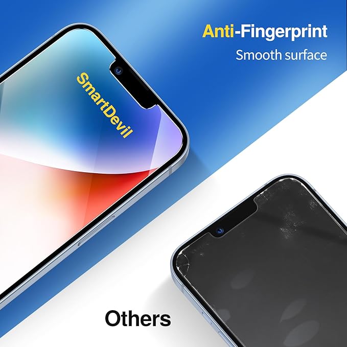 SMARTDEVIL 2-Pack Screen Protector for iPhone 12 Mini, Tempered Glass, HD Clear Film, Easy Installation, Dust-Free & Bubble-Free