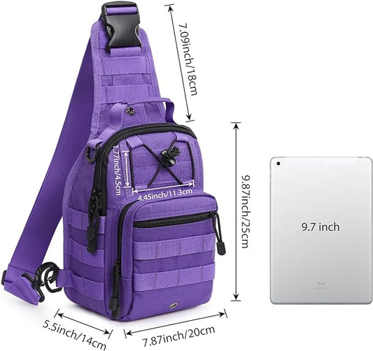 G4Free Outdoor Tactical Bag Backpack, Military Sport Bag Pack Sling Shoulder Backpack Tactical Bag for Every Day Carry