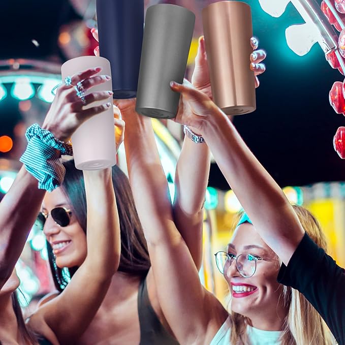 VEGOND 20oz Tumbler Bulk with Lid and Straw 1 Pack, Stainless Steel Vacuum Insulated Tumbler, Double Wall Coffee Cup Travel Mug, White