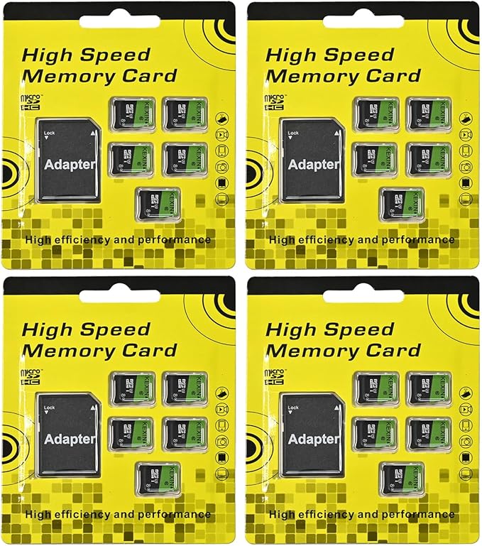 KEXIN 8GB Micro SD Cards Bulk with SD Adapter microSDHC Memory Card UHS-I C10 20Pack Micro SD Cards Multipack Full HD TF Card for Smartphone Tablet Dash Cam Drone 8G 20Pack