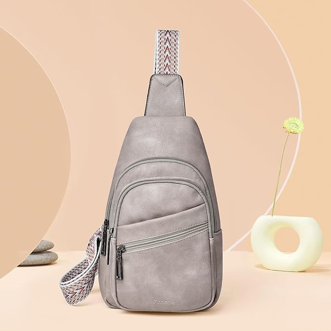 Sling Bag Crossbody Bags for Women Small Cross Body Bag Fanny Packs Chest Sling Purse for Daily Travel Leisure Sport