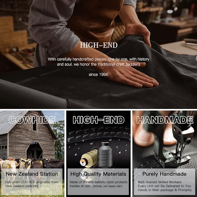 BOPai Unisex Slim Genuine Leather Laptop Backpack Men for 15-15.6 inch Business Smart Professional Lightweight Backpack with USB Charging Office Commuter Computer Rucksack Executive Anti Theft Black