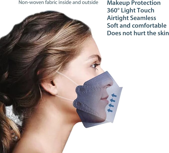 KN95 Face Masks for Adults 50 Pack, Individually Wrapped, 5-Ply Purple Disposable Face Mask Against PM 2.5 Smoke & Dust, Filtration Efficiency 95%