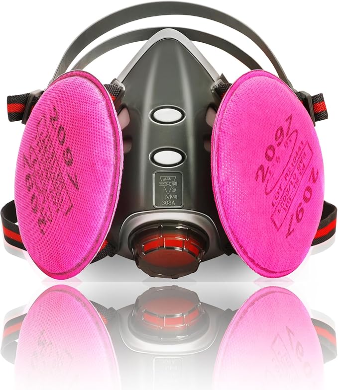 Gas Masks Survival Nuclear and Chemical, Full Face Gas Mask with Activated Carbon Filter