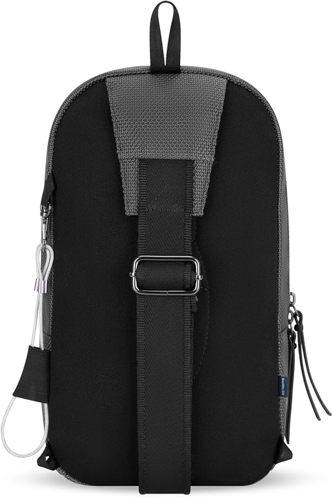 Sherpani Metro, Anti Theft Sling Bag, Sling Backpack, 5L Travel Bag, Shoulder Chest Purse, Crossbody Backpack for Women, Metal Hardware, Travel Gift (Granite)