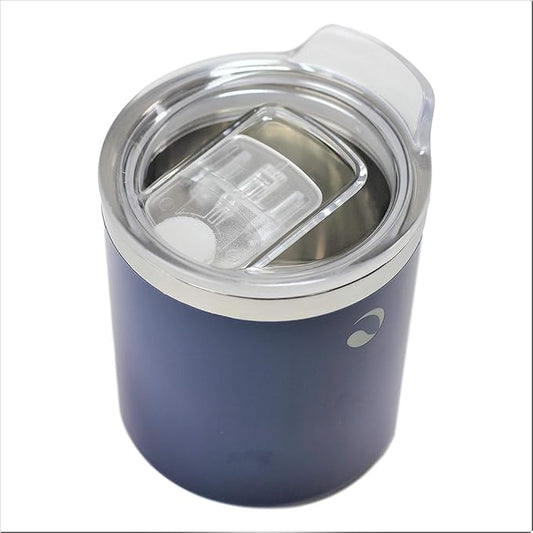 Drinco- 10oz Stainless Steel Tumbler, Vacuum Insulated Tumbler Whiskey Glass, Rocks Glass, GULT (10oz Whiskey Tumbler, Prussian)