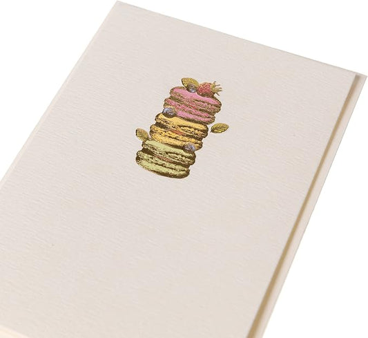 Graphique Macarons Cards | Pack of 10 Cards with Envelopes | Blank Inside | All Occasion Greetings | La Petite Presse Collection | Embossing and Gold Foil Accents | Boxed Set | 3.25" x 4.75"