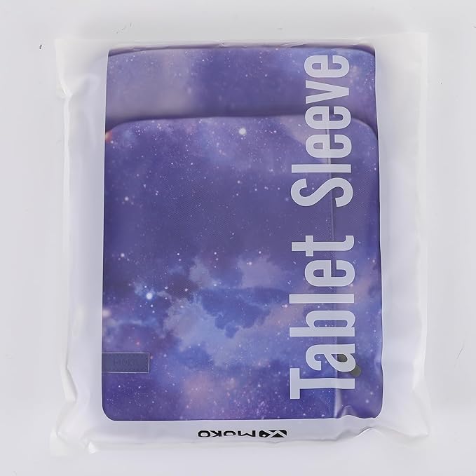MoKo Laptop Sleeve Bag for 13.3-14 Inch, Notebook Carrying Case with Pocket Fits 13 inch iPad Air M3 2025, MacBook Pro M3/2 14"/13" M2/M1 Max 14.2/Air 13.6, Surface Pro 9/8 13",Purple Starry Sky