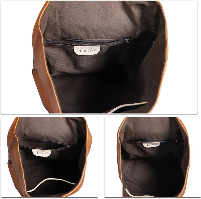 Genuine Leather Sling Bag for Men and Women Large Real Leather Sling Backpack Shoulder Crossbody Bag Chest Bags