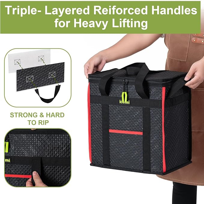 Insulated Reusable Grocery Bags, Premium Quality Cooler Bags insulated bag