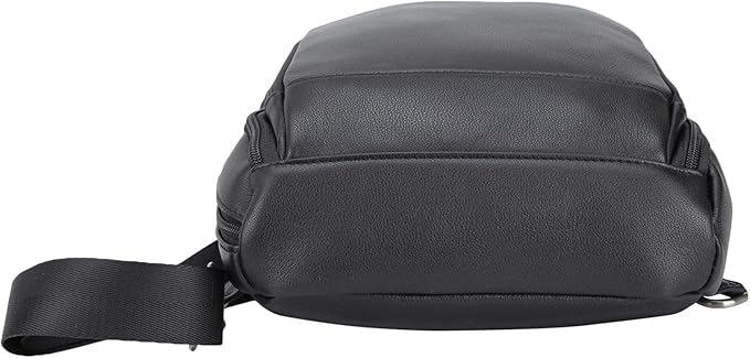 Polare Modern Style Sling Shoulder Bag Men’s Travel/Hiking Daypack with Full Grain Italian Leather and YKK Zippers