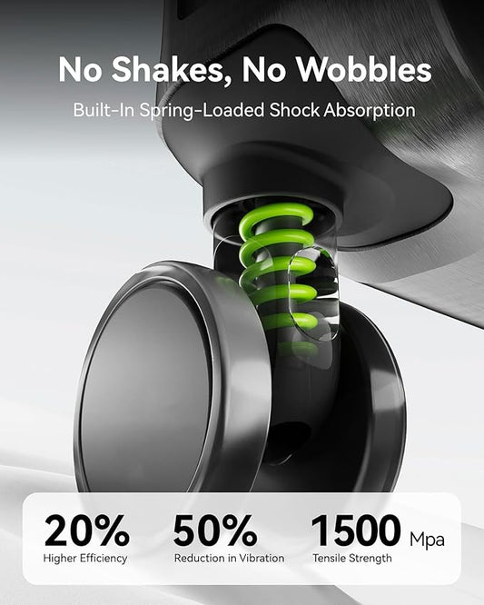 LUGGEX Luggage Sets with Spinner Wheels, 2 Piece (20/28) Aluminum Frame Zipperless Polycarbonate Hard Shell Suitcase Sets, Charcoal Metallic