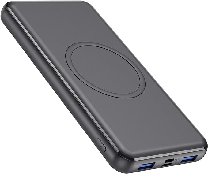 Wireless Portable Charger Power Bank, 26800mAh 10W Fast Wireless Charging 18W PD QC 3.0 USB-C Power Bank, 4 Output & Dual Input External Battery Pack Compatible with iPhone 16/15/14/13/12,Android etc