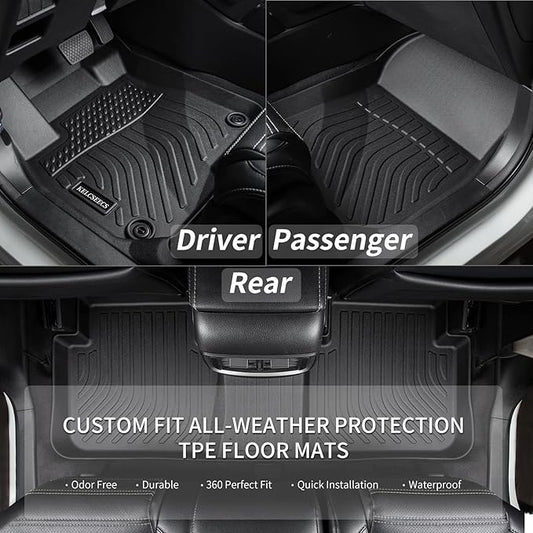 KELCSEECS Floor Mats & Cargo Liner Custom for 2022 2021 2020 2019 2018 2017 2016 BMW X1 Car Mats Automotive Cargo Mat Floor Liners Trunk Mat X1 All Weather Floor Mats Trunk Liner Black
