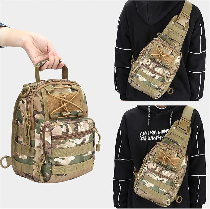 G4Free Outdoor Tactical Bag Backpack, Military Sport Bag Pack Sling Shoulder Backpack Tactical Bag for Every Day Carry
