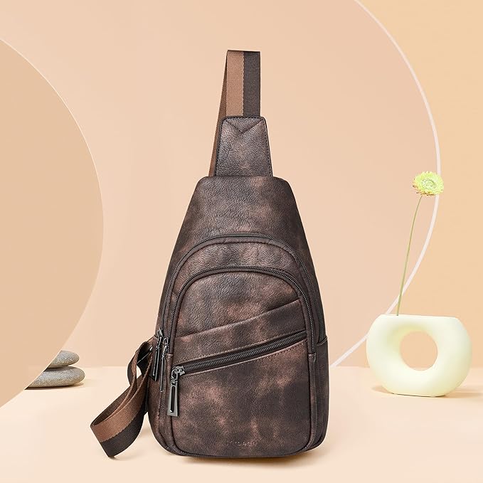 Sling Bag Crossbody Bags for Women Small Cross Body Bag Fanny Packs Chest Sling Purse for Daily Travel Leisure Sport