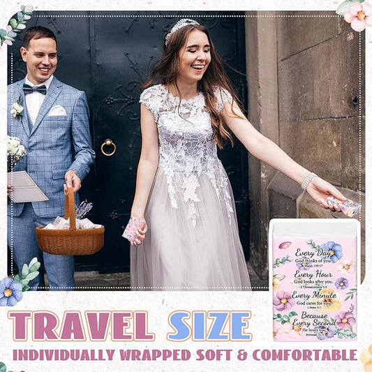 Therwen 100 Pack Pocket Tissues Travel Packs Bulk 1000 Sheet Mini Tissues Bulk 3 Ply Small Travel Size Paper Individual Pocket Size (Floral)