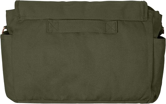 Sweetbriar Classic Vintage Messenger Bag - Original Heavyweight Cotton Canvas Shoulder Bag with Upgraded Features