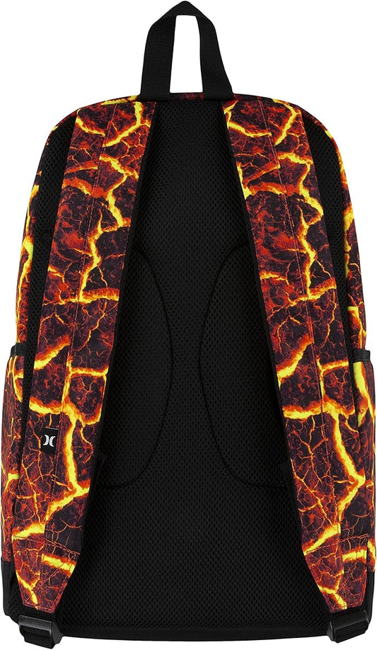 Hurley Men's Graphic Backpack, Lava, One Size
