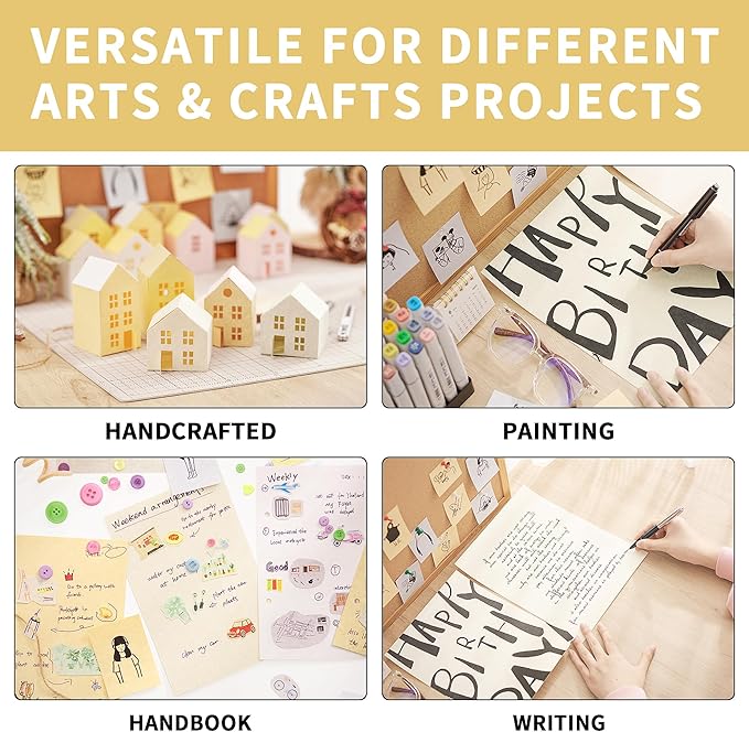 30 Sheets Parchment Paper - Creamy White 8.5” x 11” Letter Size Parchment Card Stock 65lb Heavyweight Paper Thick Vintage Paper for Certificate, Crafts, Business Cards, Invitations PAP04CW