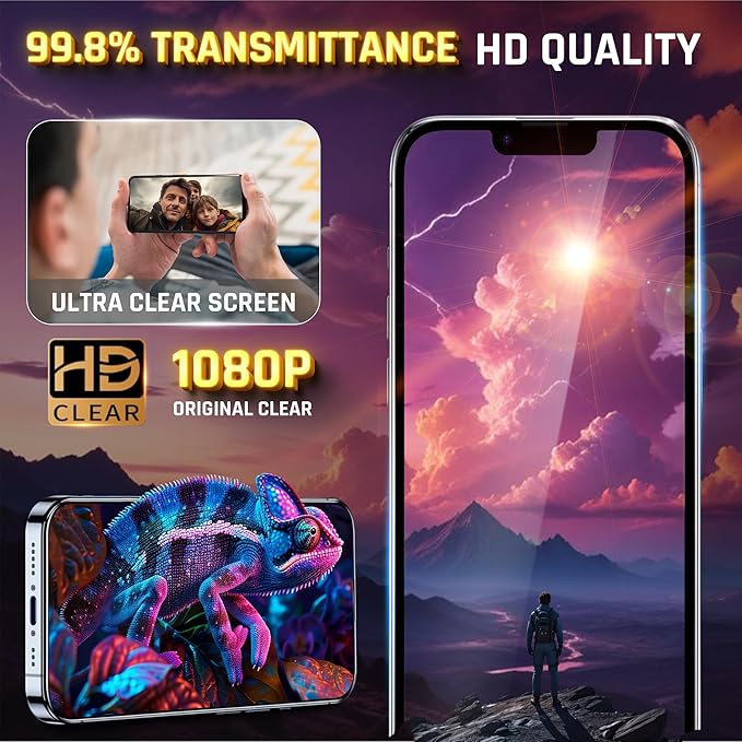 TEMPRTEK+ 2 Pack for iPhone 16 Pro Max Privacy Screen Protector Glass -16 Pro Max Screen Protector Privacy 9H Military Grade Scratch Fingerprint Resistance Anti-Glare Easy Installation Bubble Free