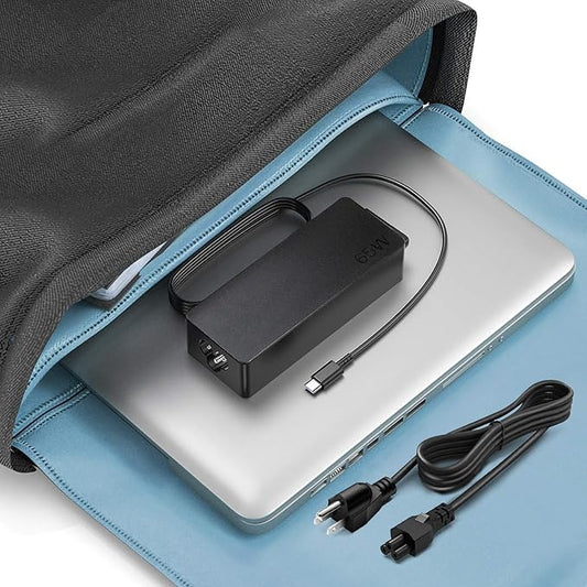 Charger Compatible with 65W USB Type-C Lenovo Thinkpad T14 T14S T15 T16 L13 L14 L15 E14 E15 E16 X12 X13 R14 K14 X1 Carbon Yoga 7i 9i Thinkbook 13s 14 15 16 Plus G4 Laptop Power Supply Charging