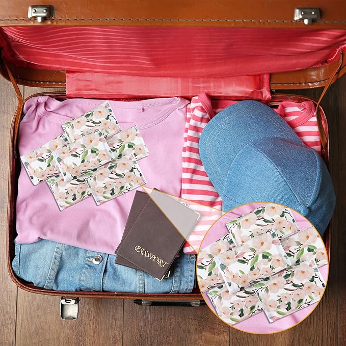 PerKoop 100 Packs Travel Size Tissues Disposable Pocket Facial Tissues Bulk for Travel Wedding Guest School Wallet Purse Home Supplies, 1000 Sheets 3 Ply(Magnolia)