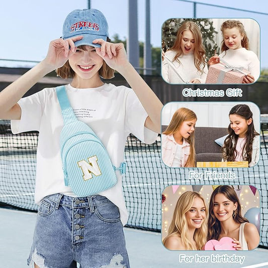 Gifts for 8 9 10 11 12 Year Old Girls Sling Bag Crossbody Bags Fanny Pack for Teen Girls Personalized Gifts for Women