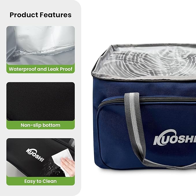 Insulated Lunch Bag for Men & Women-14L Leakproof Cooler Bag with Adjustable Strap, Large Reusable Lunch Box for Office, Beach, Picnic & Travel
