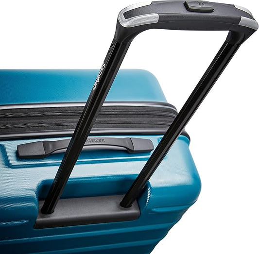 Samsonite Omni 2 Hardside Expandable Luggage with Spinner Wheels, 2-Piece Set (19/24), CARIBBEAN BLUE